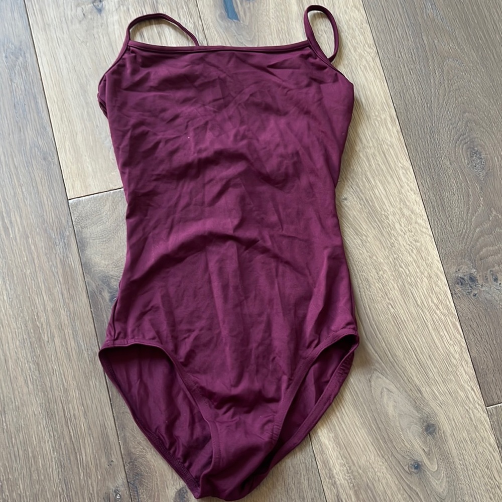 Maroon leotard - girls size M